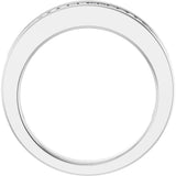 14K White Gold 1/2 CTW Natural Diamond Anniversary Band