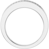 14K White Gold 1/2 CTW Natural Diamond Anniversary Band