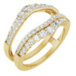 14K Yellow Gold 1 CTW Lab-Grown Diamond Ring Guard