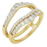 14K Yellow Gold 1 CTW Lab-Grown Diamond Ring Guard