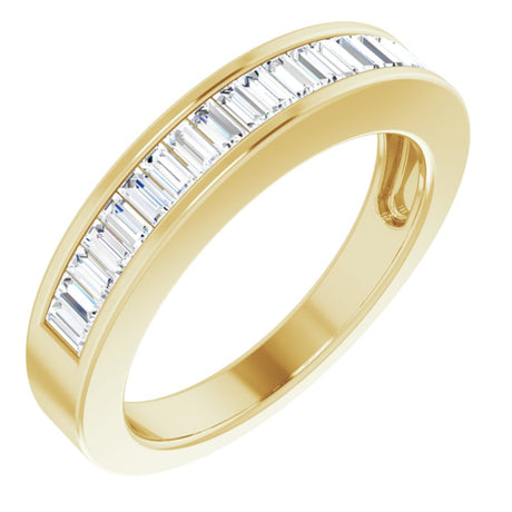 14K Yellow 1/2 CTW Natural Diamond Anniversary Band