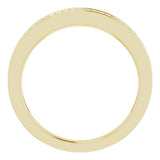 14K Yellow 1/4 CTW Natural Diamond Anniversary Band