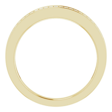 14K Yellow 1/4 CTW Natural Diamond Anniversary Band