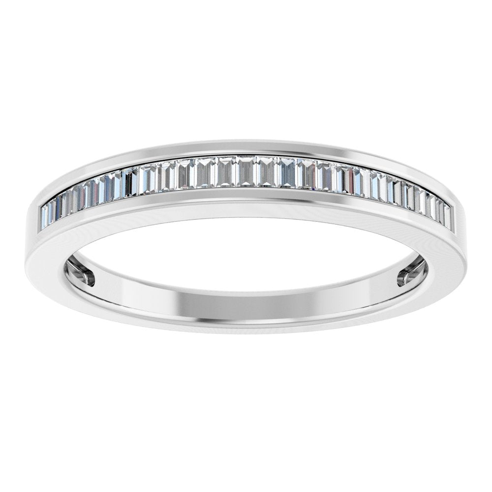 Platinum 1/4 CTW Natural Diamond Anniversary Band