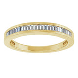 14K Yellow 1/4 CTW Natural Diamond Anniversary Band