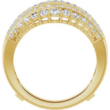 14K Yellow Gold 1 CTW Natural Diamond Ring Guard