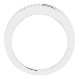 14K White Gold 1/2 CTW Natural Diamond Anniversary Band