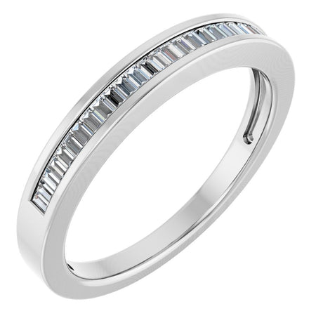 14K White 1/4 CTW Natural Diamond Anniversary Band