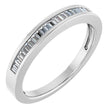 Platinum 1/4 CTW Natural Diamond Anniversary Band