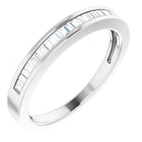 14K White 1/4 CTW Natural Diamond Anniversary Band