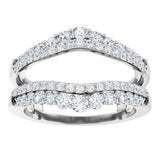 14K White Gold 1 CTW Lab-Grown Diamond Ring Guard