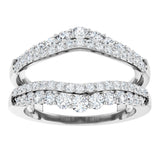 14K White 1 CTW Lab-Grown Diamond Ring Guard