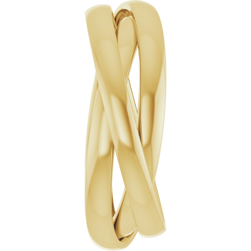 14K Yellow Gold Three-Piece Rolling Band Size 5