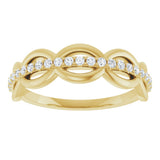 14K Yellow 1/5 CTW Natural Diamond Anniversary Band