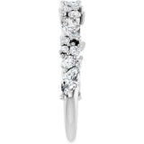 14K White 7/8 CTW Natural Diamond Anniversary Band