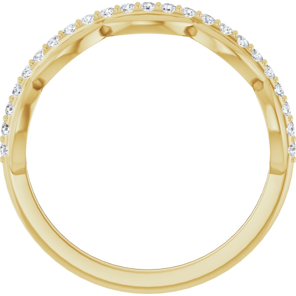 14K Yellow 1/5 CTW Natural Diamond Anniversary Band