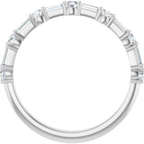 Platinum 1/2 CTW Natural Diamond Anniversary Band