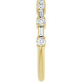 14K Yellow 1/2 CTW Lab-Grown Diamond Anniversary Band