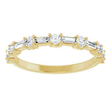 14K Yellow 1/2 CTW Natural Diamond Anniversary Band