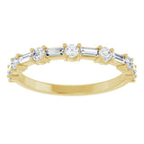 14K Yellow 1/2 CTW Natural Diamond Anniversary Band