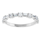 14K White 1/2 CTW Lab-Grown Diamond Anniversary Band