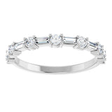 Platinum 1/2 CTW Natural Diamond Anniversary Band