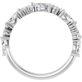 14K White 7/8 CTW Natural Diamond Anniversary Band