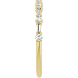 14K Yellow 1/3 CTW Lab-Grown Diamond  Anniversary Band