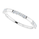 14K White 1/4 CTW Natural Diamond Anniversary Band