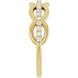 14K Yellow 1/5 CTW Natural Diamond Anniversary Band