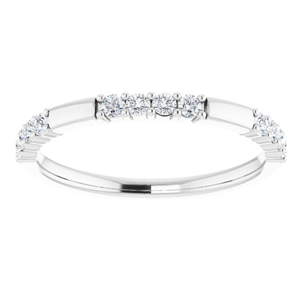 14K White 1/4 CTW Natural Diamond Anniversary Band