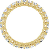 14K Yellow 9/10 CTW Natural Diamond Eternity Band Size 7