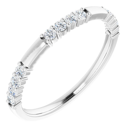 14K White 1/4 CTW Natural Diamond Anniversary Band