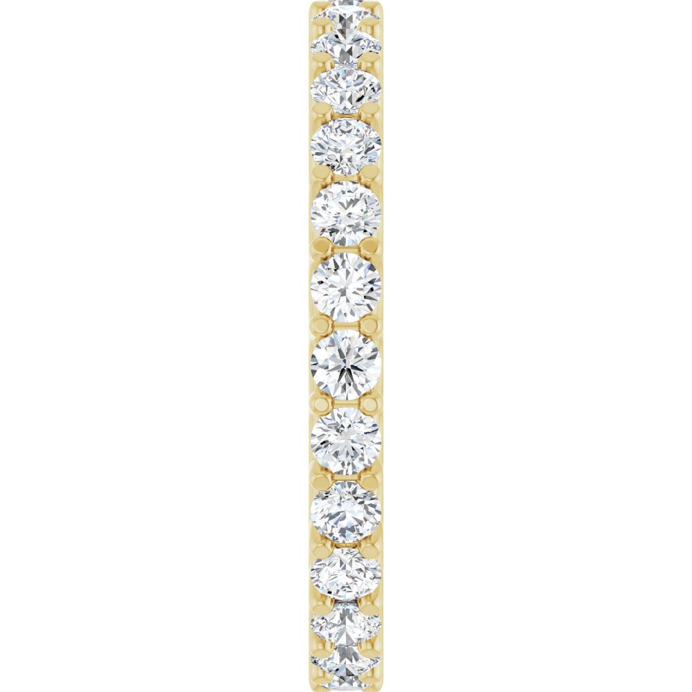 14K Yellow 9/10 CTW Natural Diamond Eternity Band Size 7