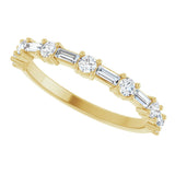 14K Yellow 1/2 CTW Natural Diamond Anniversary Band