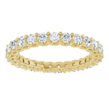 14K Yellow 9/10 CTW Natural Diamond Eternity Band Size 7