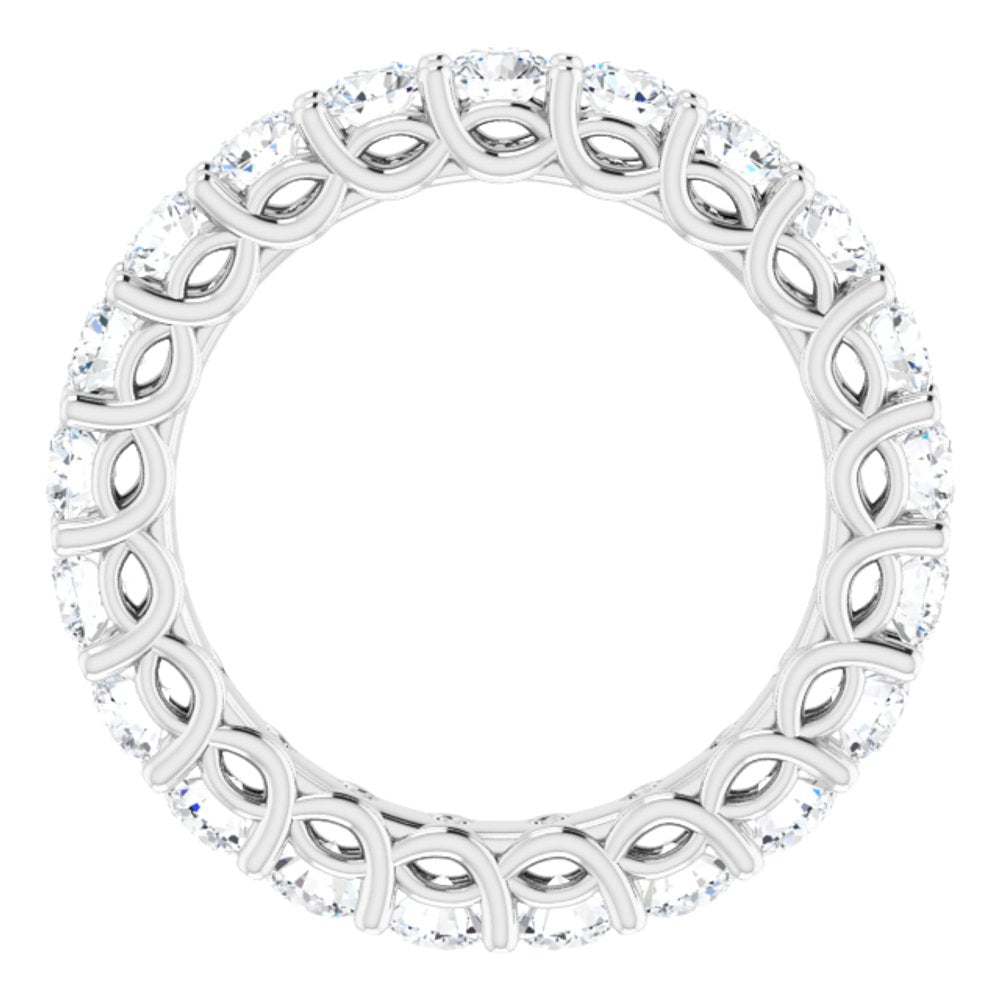 14K White 2 1/8 CTW Natural Diamond Eternity Band