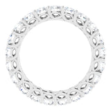 14K White 2 1/8 CTW Natural Diamond Eternity Band