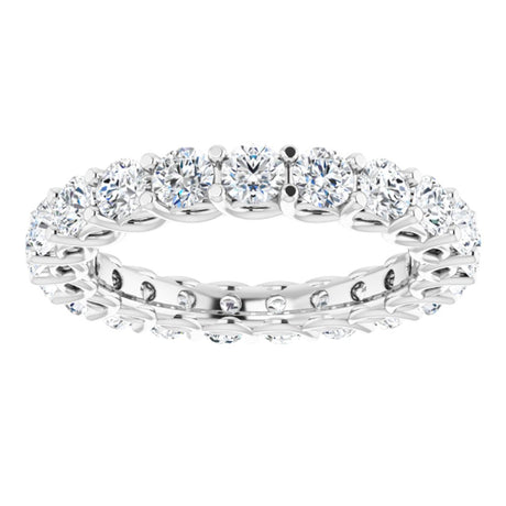 14K White 2 1/8 CTW Natural Diamond Eternity Band