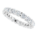 14K White 2 1/8 CTW Natural Diamond Eternity Band