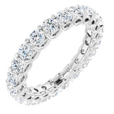 Platinum 2 1/5 CTW Natural Diamond Eternity Band Size 7