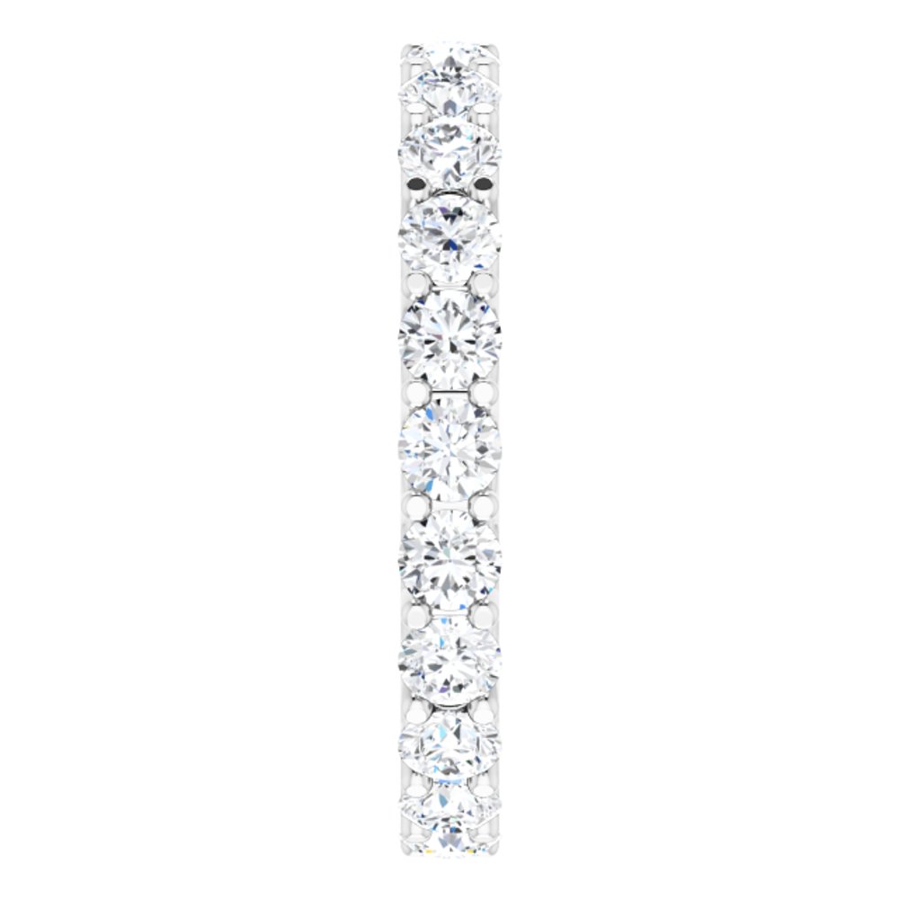 Platinum 2 1/5 CTW Natural Diamond Eternity Band Size 7