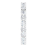 Platinum 2 1/5 CTW Natural Diamond Eternity Band Size 7
