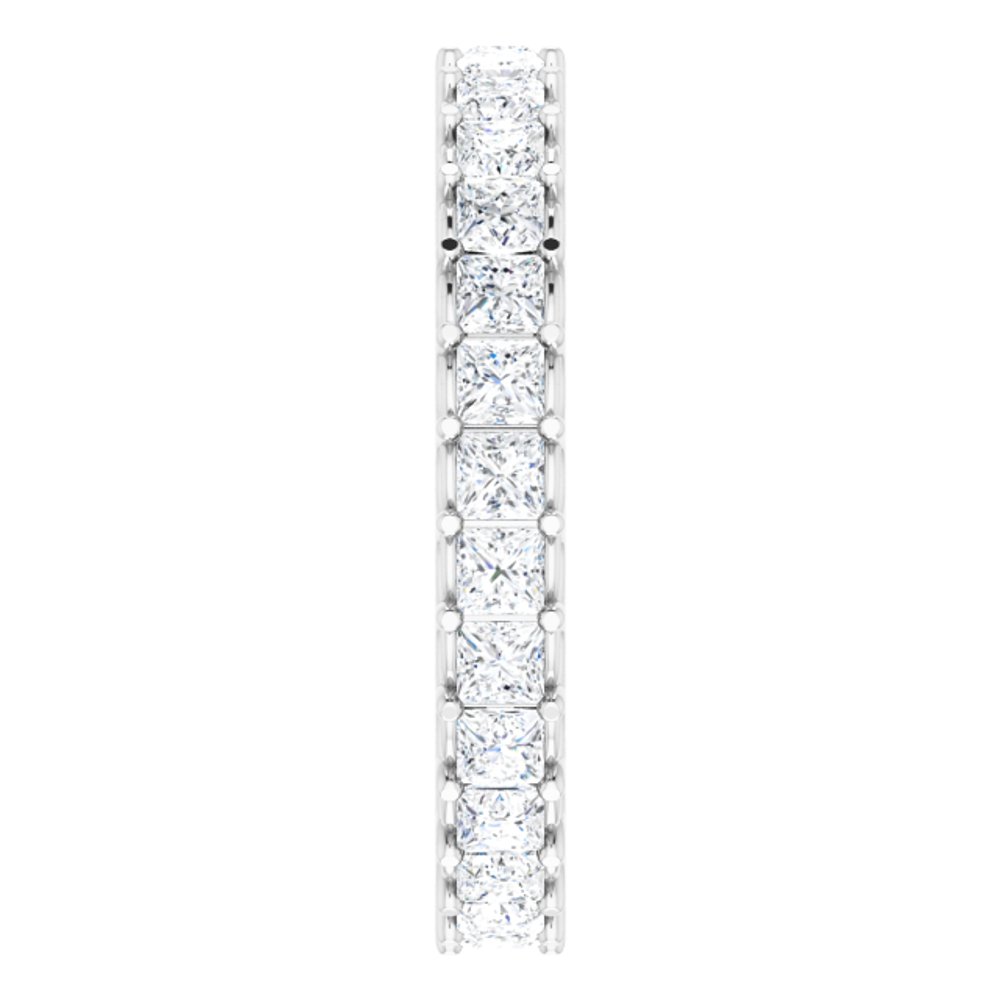 14K White 1 CTW Natural Diamond Eternity Band Size 6