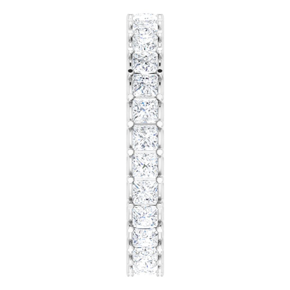 14K White 1 CTW Natural Diamond Eternity Band Size 6