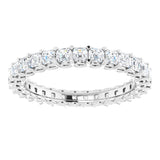 14K White 1 1/2 CTW Natural Diamond Eternity Band