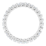 14K White 1 1/2 CTW Natural Diamond Eternity Band