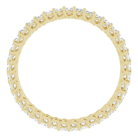 14K Yellow 7/8 CTW Natural Diamond Eternity Band