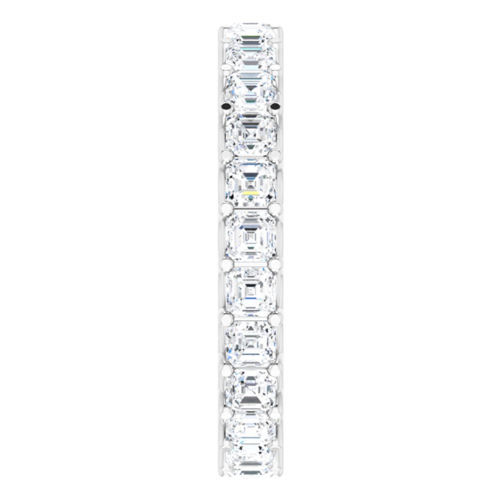 14K White 2 1/2 CTW Natural Diamond Eternity Band Size 7