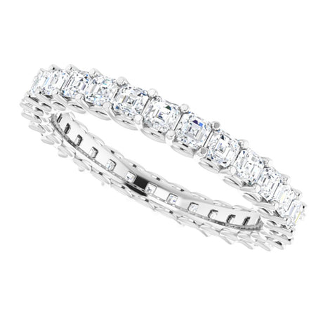 14K White 1 1/2 CTW Natural Diamond Eternity Band